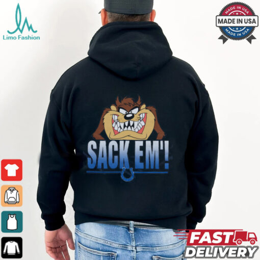 Looney Tunes Taz Sack Em’ x Indianapolis Colts Shirt