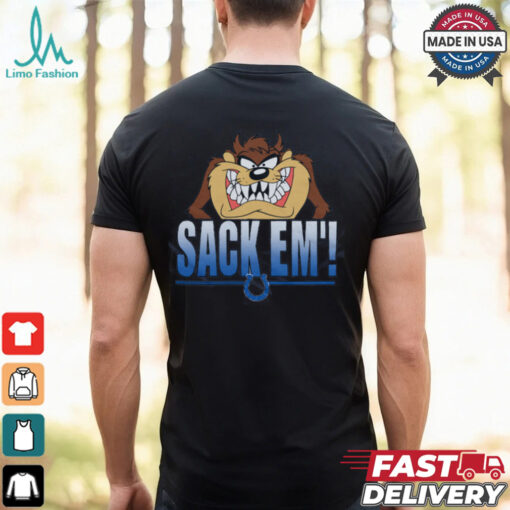 Looney Tunes Taz Sack Em’ x Indianapolis Colts Shirt