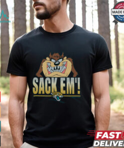 Looney Tunes Taz Sack Em' x Jacksonville Jaguars Shirt