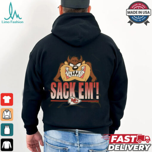 Looney Tunes Taz Sack Em’ x Kansas City Chiefs Shirt