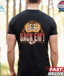 Looney Tunes Taz Sack Em' x Kansas City Chiefs Shirt