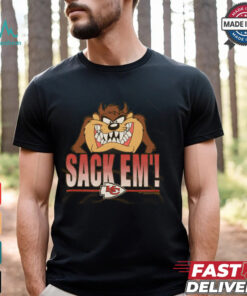 Looney Tunes Taz Sack Em' x Kansas City Chiefs Shirt