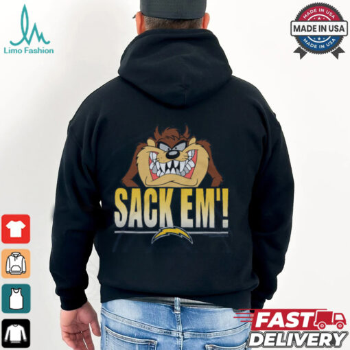 Looney Tunes Taz Sack Em’ x Los Angeles Chargers Shirt