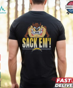 Looney Tunes Taz Sack Em' x Los Angeles Chargers Shirt