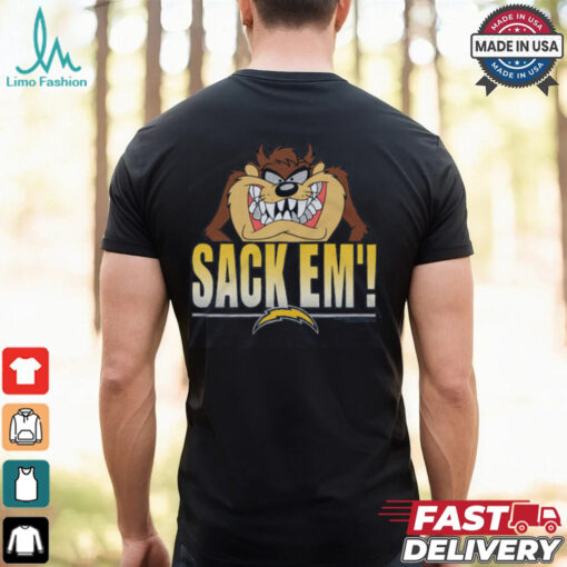 Looney Tunes Taz Sack Em’ x Los Angeles Chargers Shirt