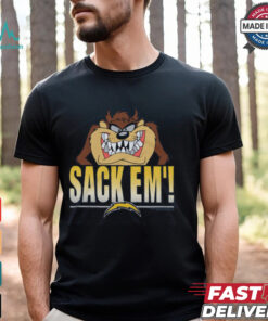 Looney Tunes Taz Sack Em' x Los Angeles Chargers Shirt