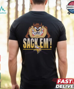 Looney Tunes Taz Sack Em' x Minnesota Vikings Shirt