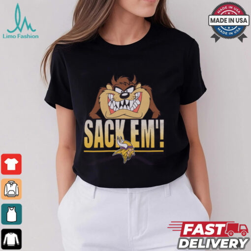 Looney Tunes Taz Sack Em’ x Minnesota Vikings Shirt