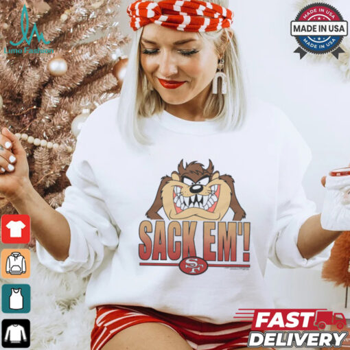 Looney Tunes Taz Sack Em’ x San Francisco 49ers Shirt