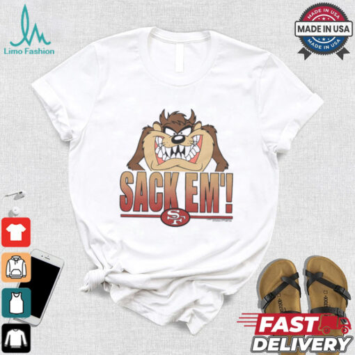 Looney Tunes Taz Sack Em’ x San Francisco 49ers Shirt