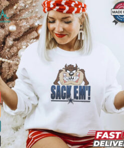 Looney Tunes Taz Tasmania Sack Em’ x Dallas Cowboys T Shirts
