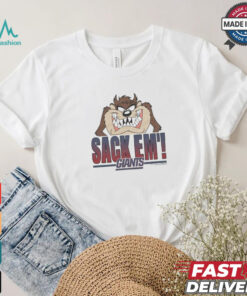 Looney Tunes Taz Tasmania Sack Em’ x New York Giants T Shirts