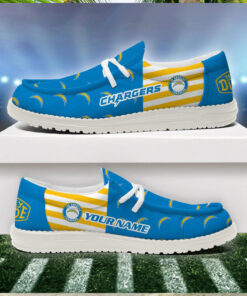 Los Angeles Chargers 2024 Version Personalized Hey Dude Shoes