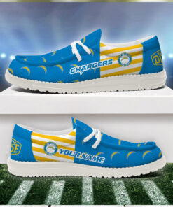 Los Angeles Chargers 2024 Version Personalized Hey Dude Shoes