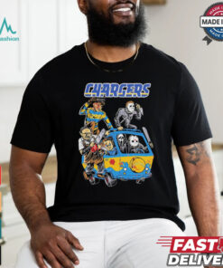 Los Angeles Chargers NFL Horror Characters Movie Hippie Halloween Shirt, hoodie, sweater, long sleeve and tank top Los Angeles Chargers NFL Horror Characters Movie Hippie Halloween Shirt