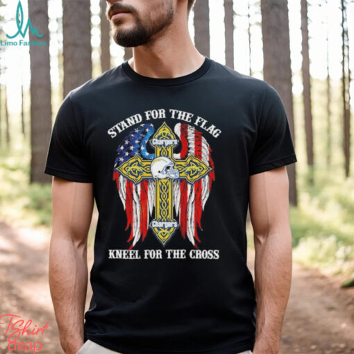 Los Angeles Chargers Stand For The Flag Kneel For The Cross 2024 T shirt