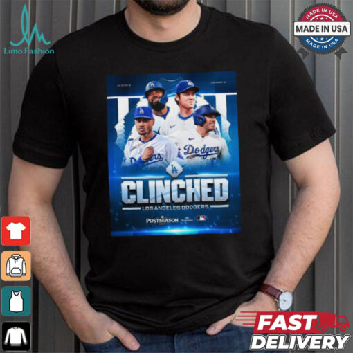 Los Angeles Dodgers 2024 Clinched Postseason T Shirt