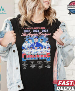 Los Angeles Dodgers 2024 West Division Champs Back To Back To Back T Shirt