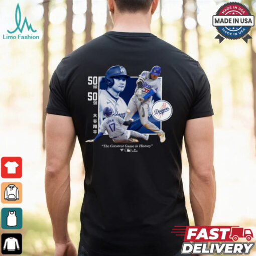 Los Angeles Dodgers Shohei Ohtani Black Greatest Game T Shirt