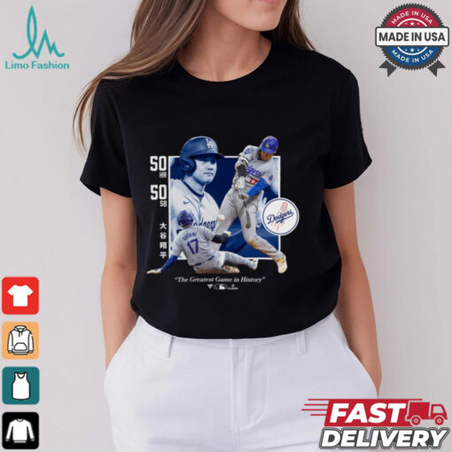 Los Angeles Dodgers Shohei Ohtani Black Greatest Game T Shirt