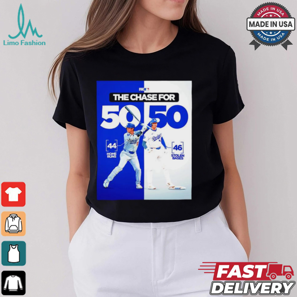 Los Angeles Dodgers the chase for 50 50 shirt Los Angeles Dodgers the chase for 50 50 shirt