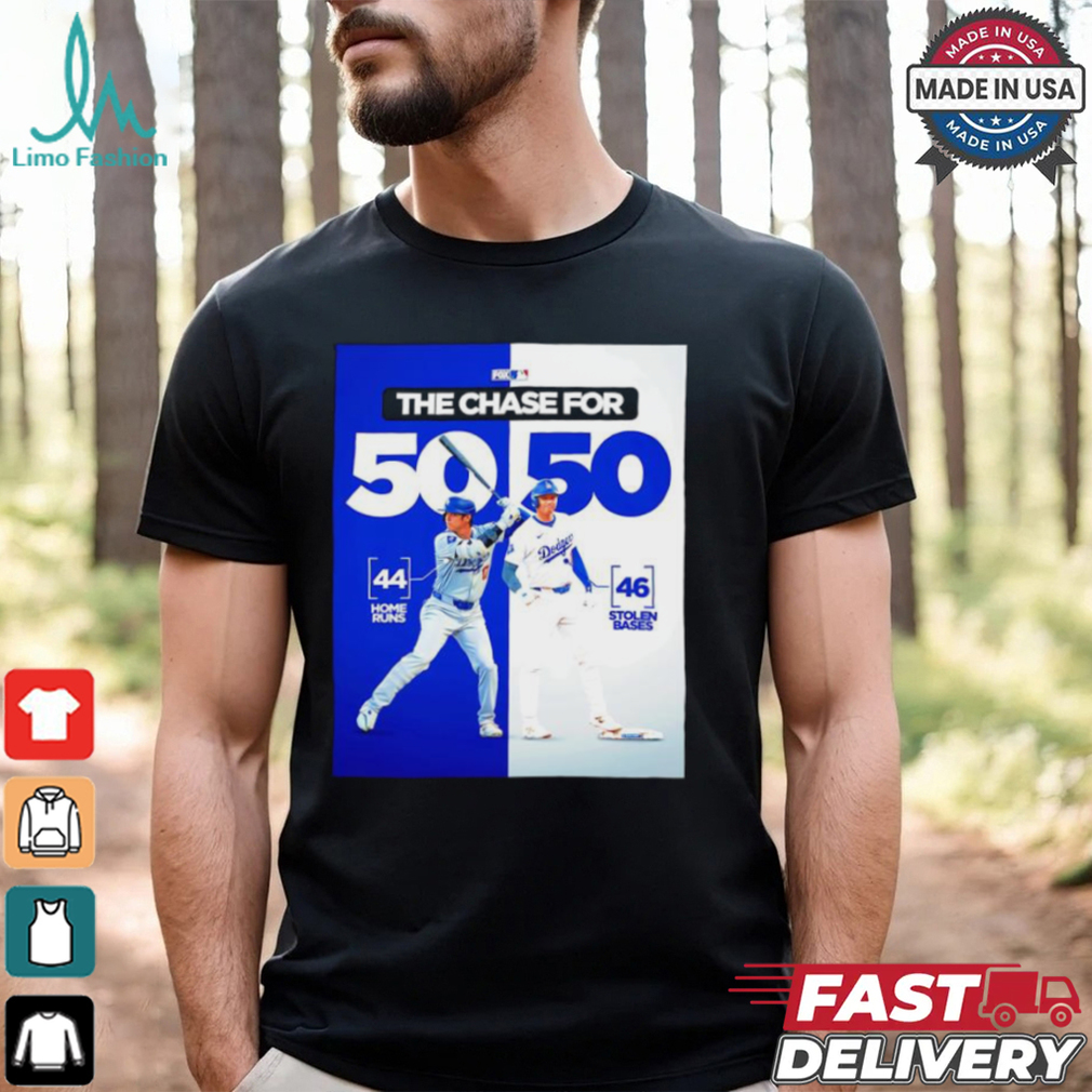 Los Angeles Dodgers the chase for 50 50 shirt Los Angeles Dodgers the chase for 50 50 shirt