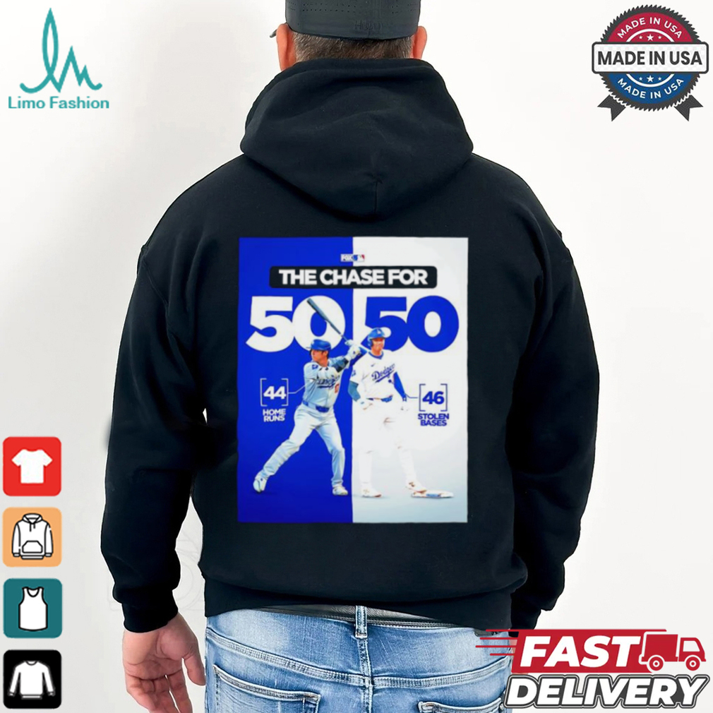 Los Angeles Dodgers the chase for 50 50 shirt Los Angeles Dodgers the chase for 50 50 shirt
