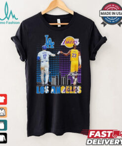 Los Angeles Sports Teams Shohei Ohtani And Lebron James Signatures Shirt