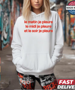 Louane Solo Le Matin Je Pleure Me Midi Je Pleure Et Le Soir Je Pleure Tee Shirt