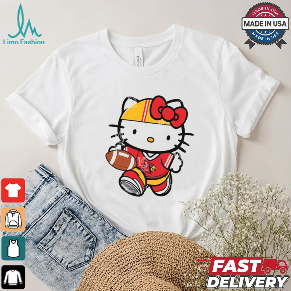 Louisville Cardinals Cute Hello Kitty Football 9 shirt Louisville Cardinals Cute Hello Kitty Football 9 shirt