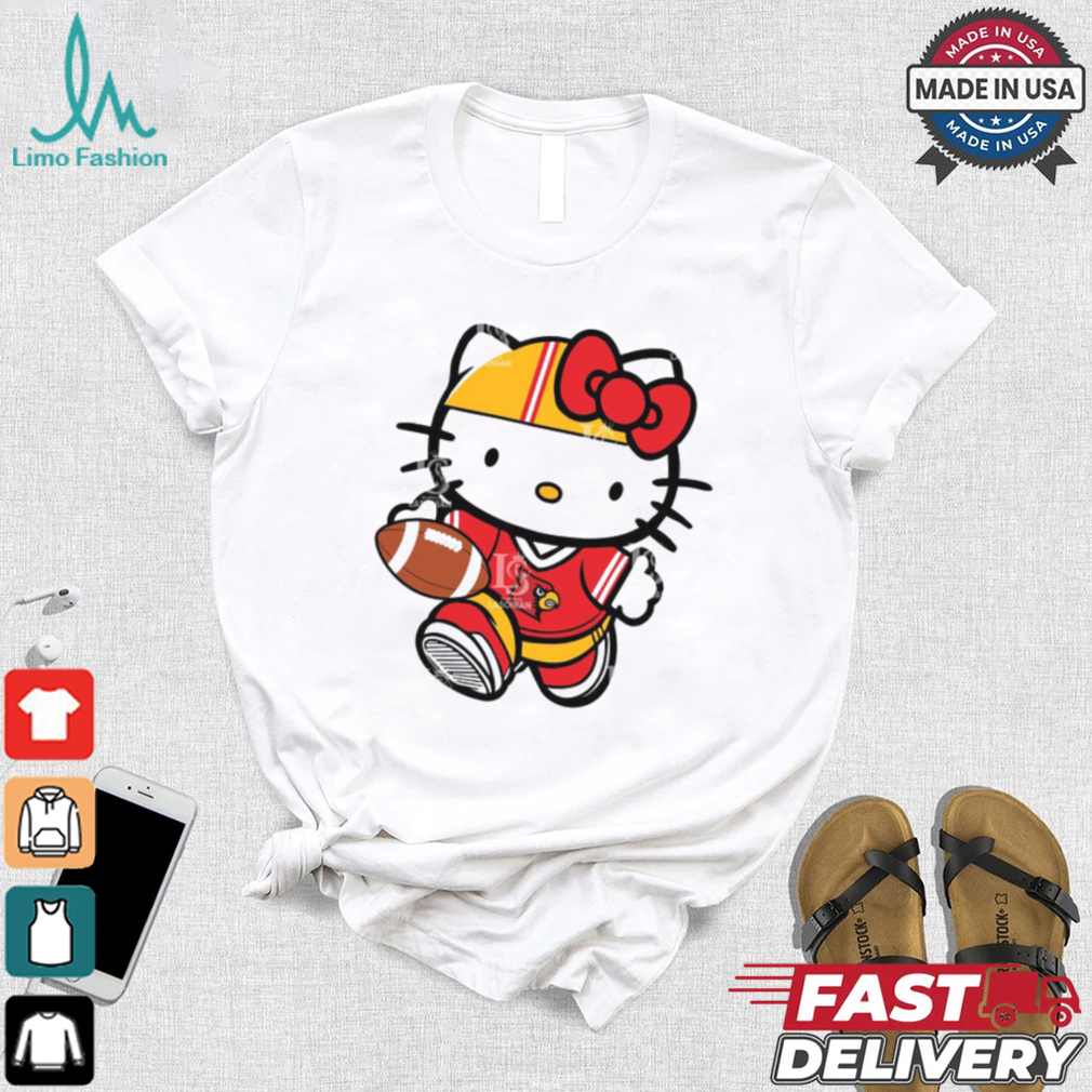 Louisville Cardinals Cute Hello Kitty Football 9 shirt Louisville Cardinals Cute Hello Kitty Football 9 shirt