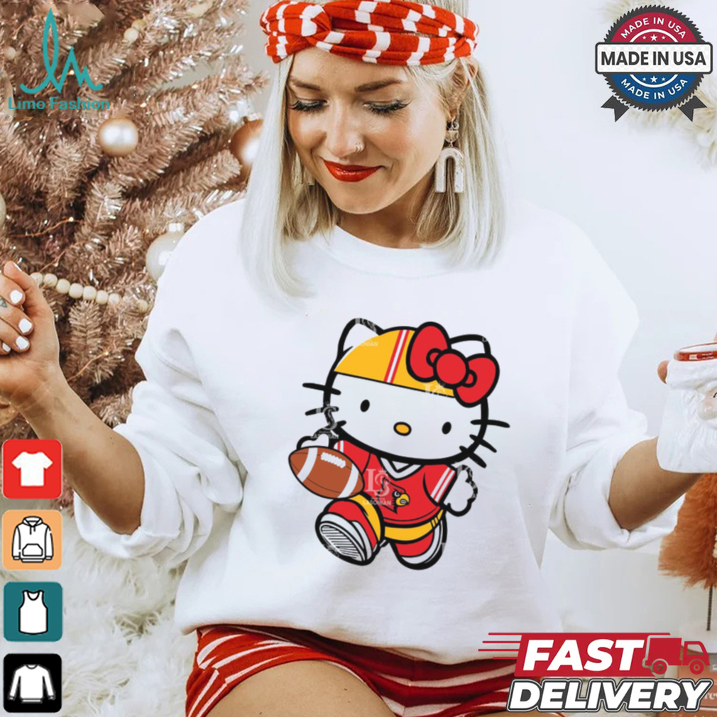 Louisville Cardinals Cute Hello Kitty Football 9 shirt Louisville Cardinals Cute Hello Kitty Football 9 shirt