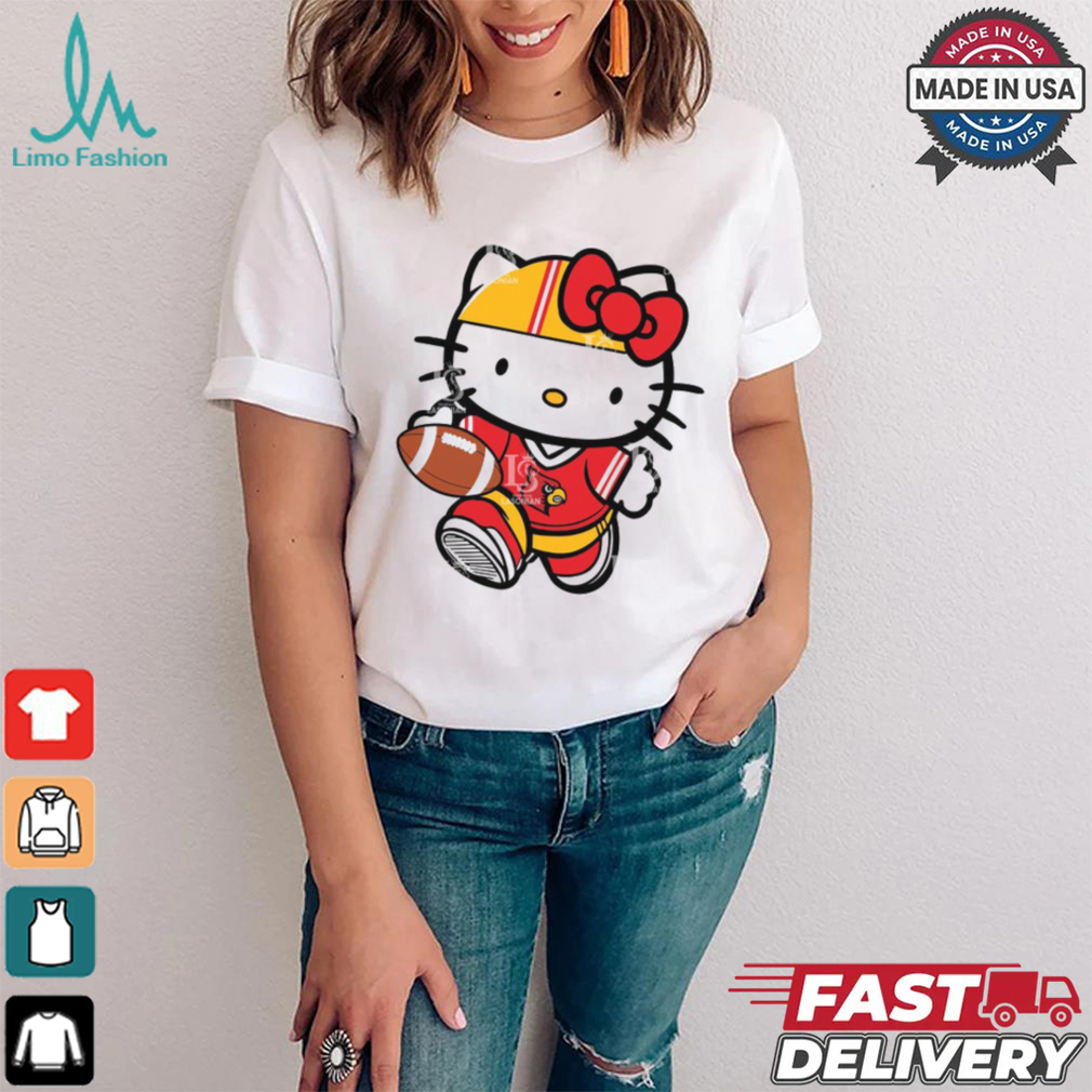 Louisville Cardinals Cute Hello Kitty Football 9 shirt Louisville Cardinals Cute Hello Kitty Football 9 shirt
