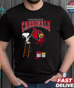 Louisville Cardinals Snoopy Painting Shirt, hoodie, sweater, long sleeve and tank top Louisville Cardinals Snoopy Painting Shirt