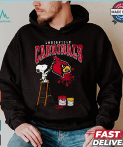 Louisville Cardinals Snoopy Painting Shirt, hoodie, sweater, long sleeve and tank top Louisville Cardinals Snoopy Painting Shirt