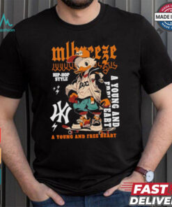 MLB A Young And Free Heart Hip Hop Style Duck T Shirt