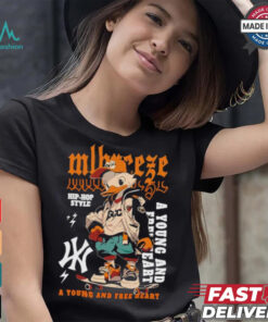 MLB A Young And Free Heart Hip Hop Style Duck T Shirt