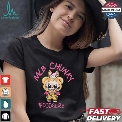 MLB Labubu Candy Lemon Dodgers T Shirt