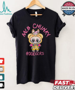 MLB Labubu Candy Lemon Dodgers T Shirt