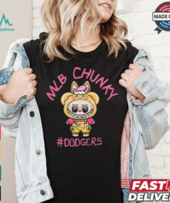 MLB Labubu Candy Lemon Dodgers T Shirt