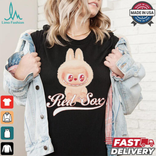 MLB Labubu Creamy Red Sox T Shirt