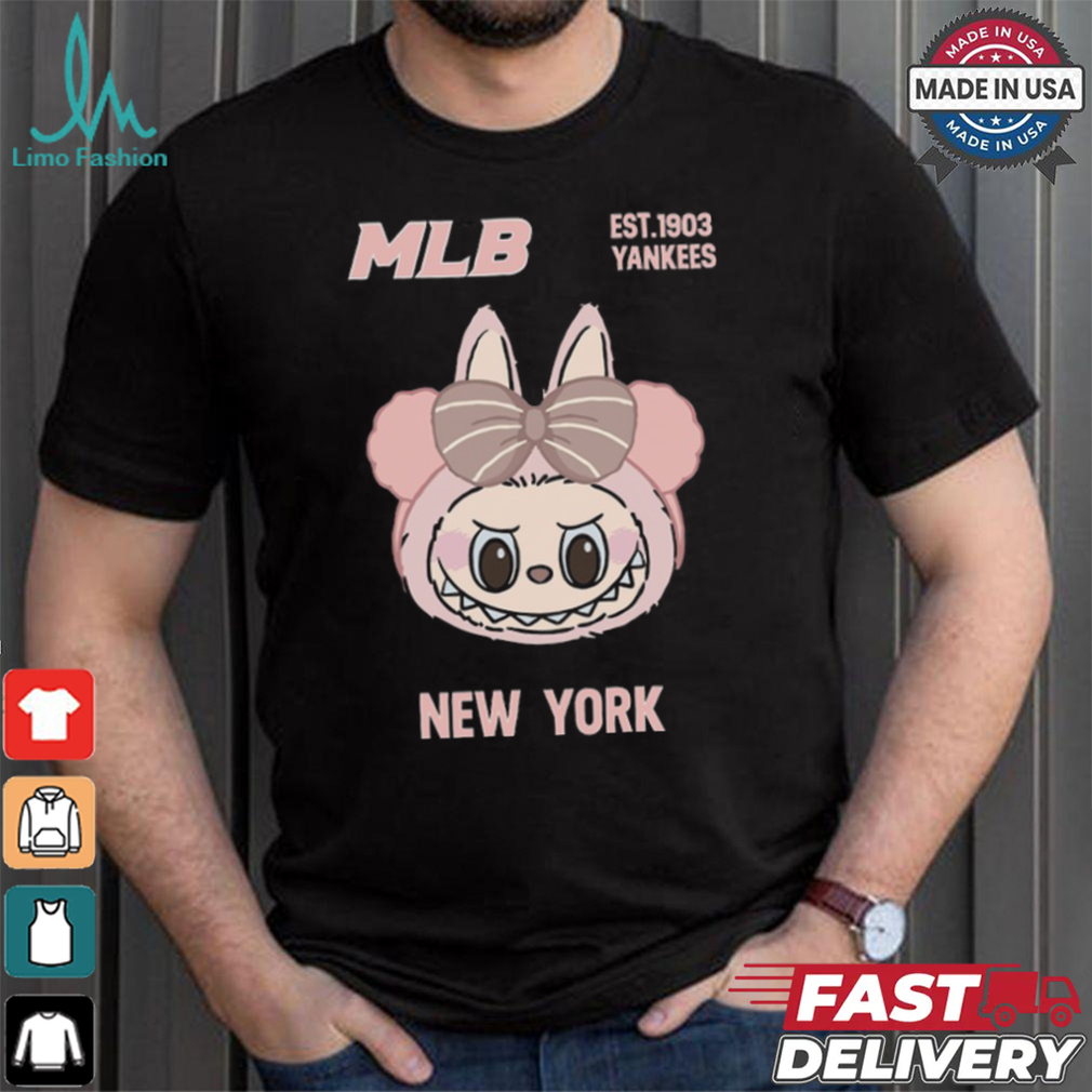 MLB Labubu Pinky New York T Shirt MLB Labubu Pinky New York T Shirt
