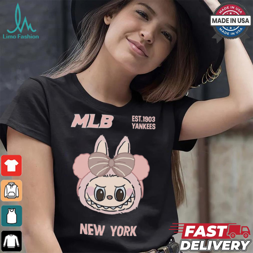 MLB Labubu Pinky New York T Shirt MLB Labubu Pinky New York T Shirt