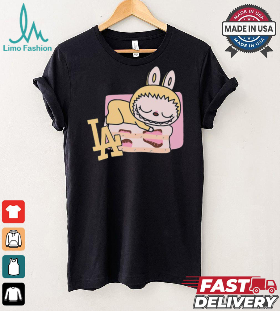 MLB Labubu Strawberry Pie LA T Shirt MLB Labubu Strawberry Pie LA T Shirt
