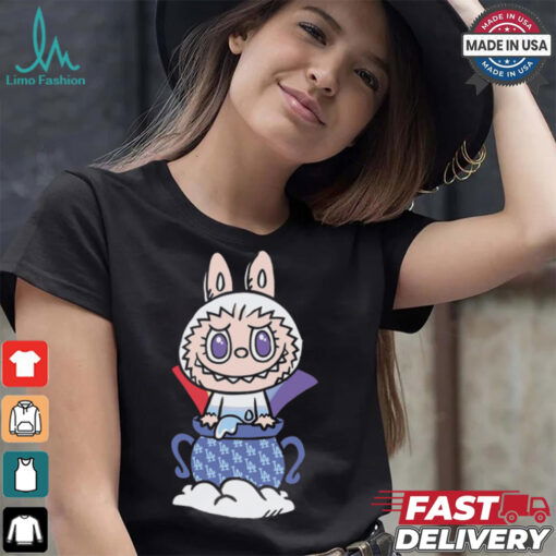 MLB Labubu White Pot LA T Shirt