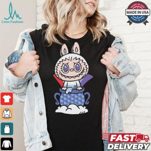 MLB Labubu White Pot LA T Shirt