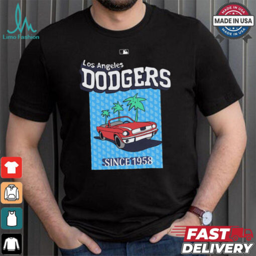 MLB Red Trip Dodgers T Shỉrt