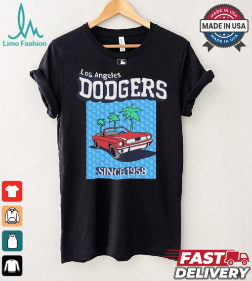 MLB Red Trip Dodgers T Shỉrt