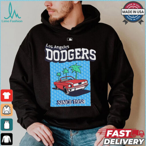 MLB Red Trip Dodgers T Shỉrt