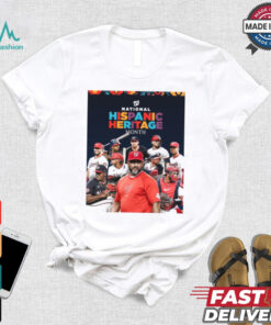 MLB Washington Nationals Celebrating Happy Hispanic Heritage Month Poster t shirt